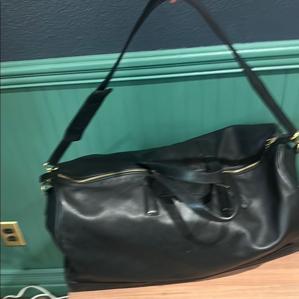 Coach Black Leather Duffel Bag - Picture 4 of 5